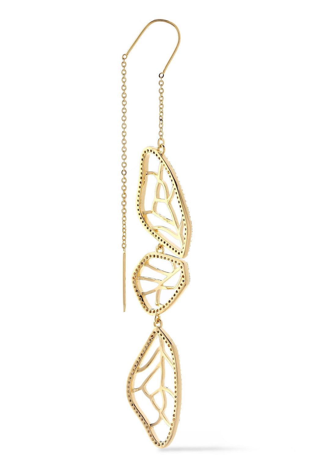 NOIR JEWELRY Gold-tone crystal earrings