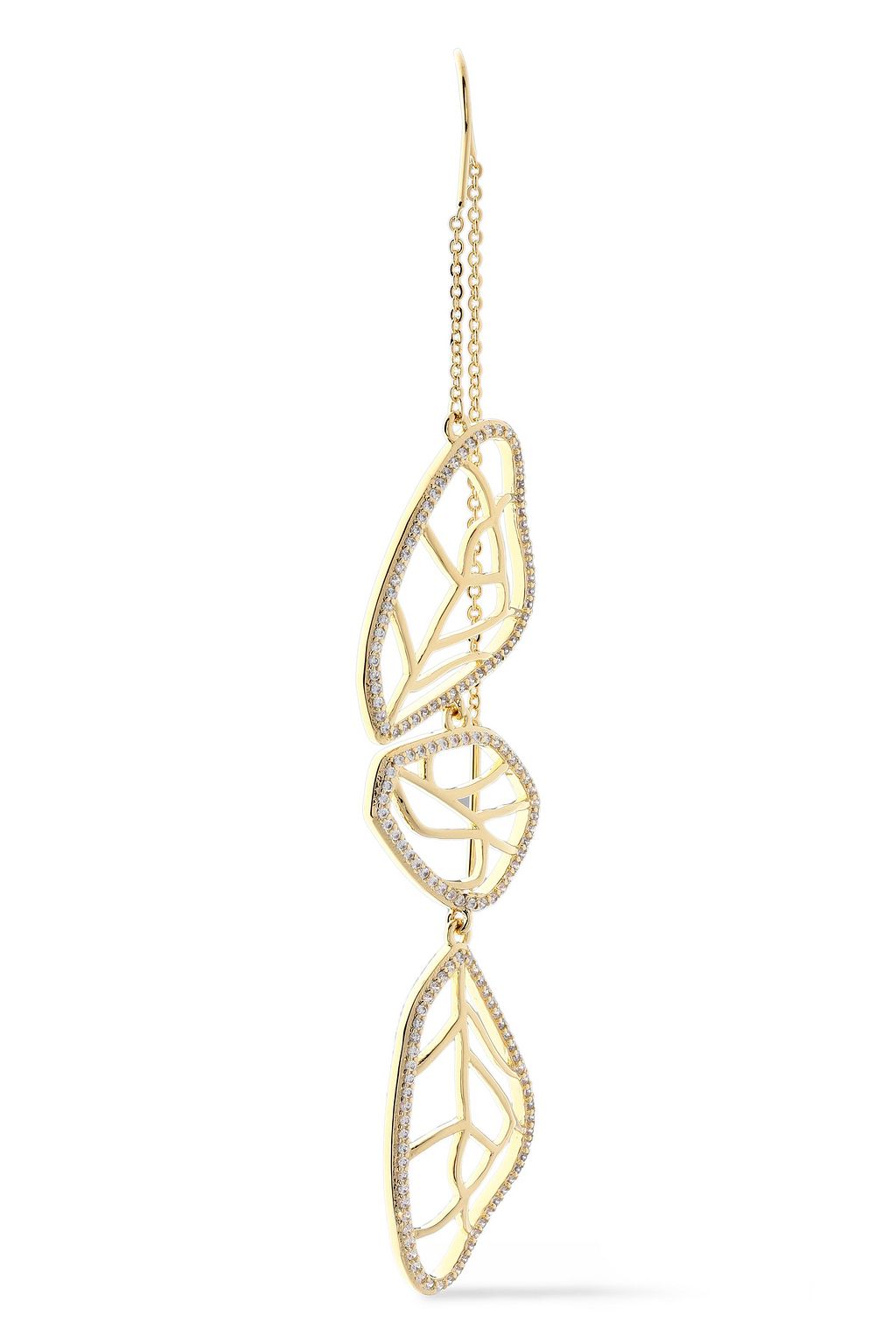 NOIR JEWELRY Gold-tone crystal earrings