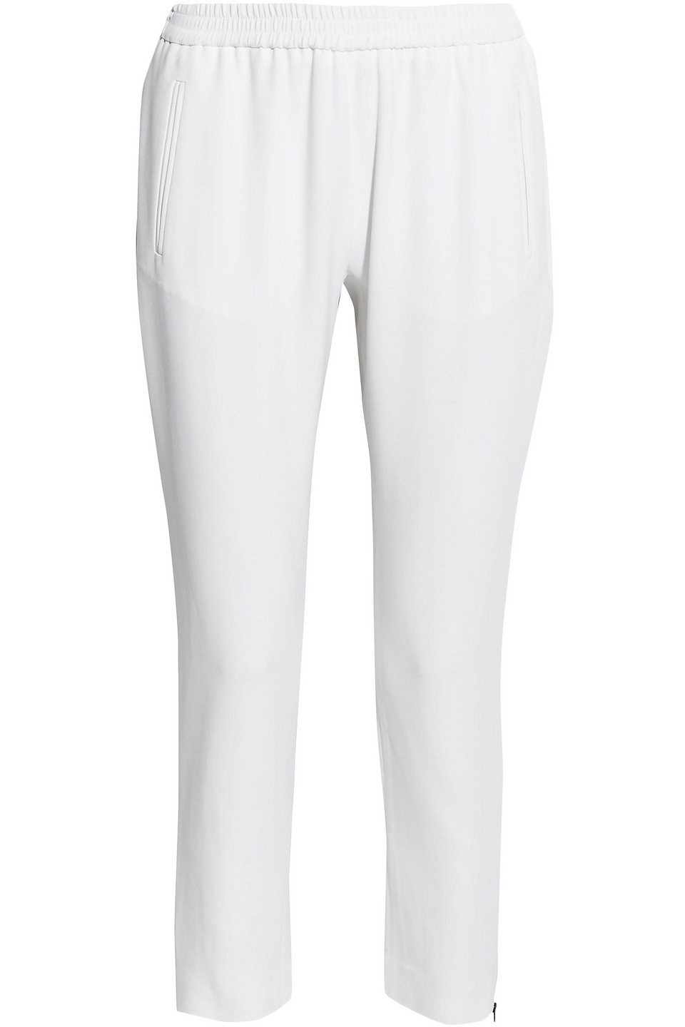 stella mccartney - tamara cropped crepe tapered pants - white - it 34