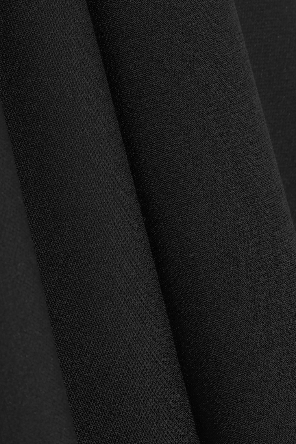 MCQUEEN Asymmetric wool-blend mini dress