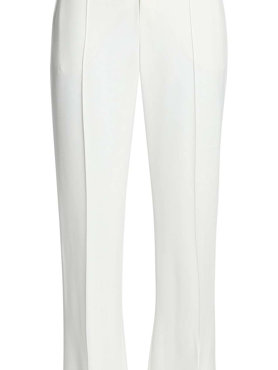 crepe straight-leg pants