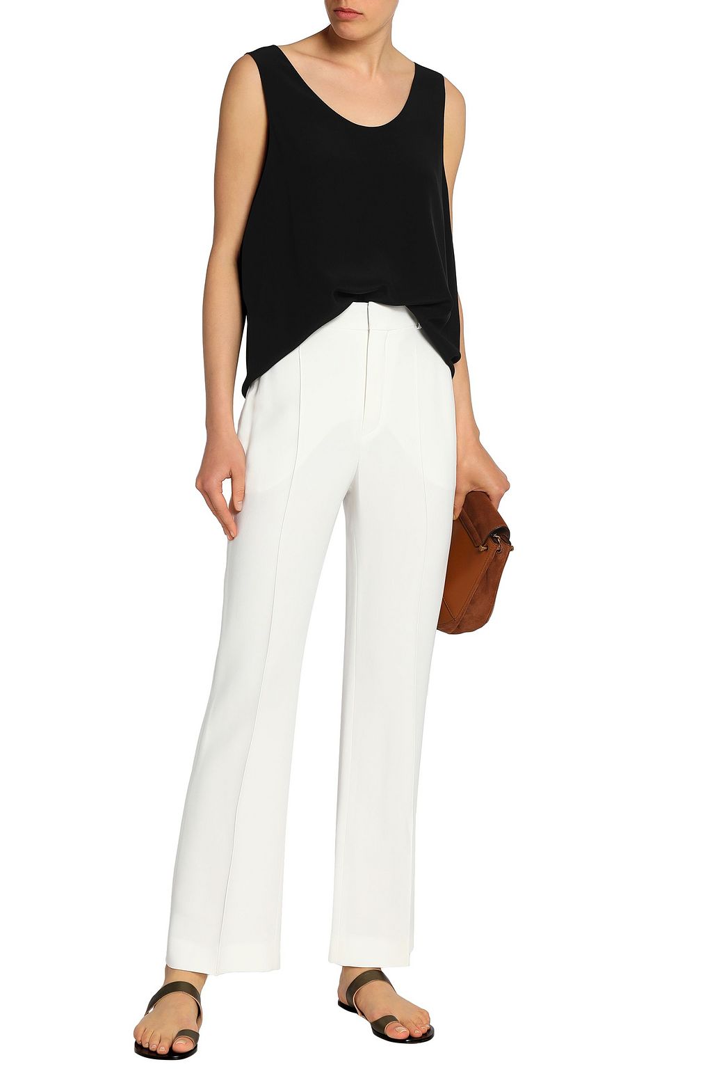 CHLOÉ Crepe straight-leg pants