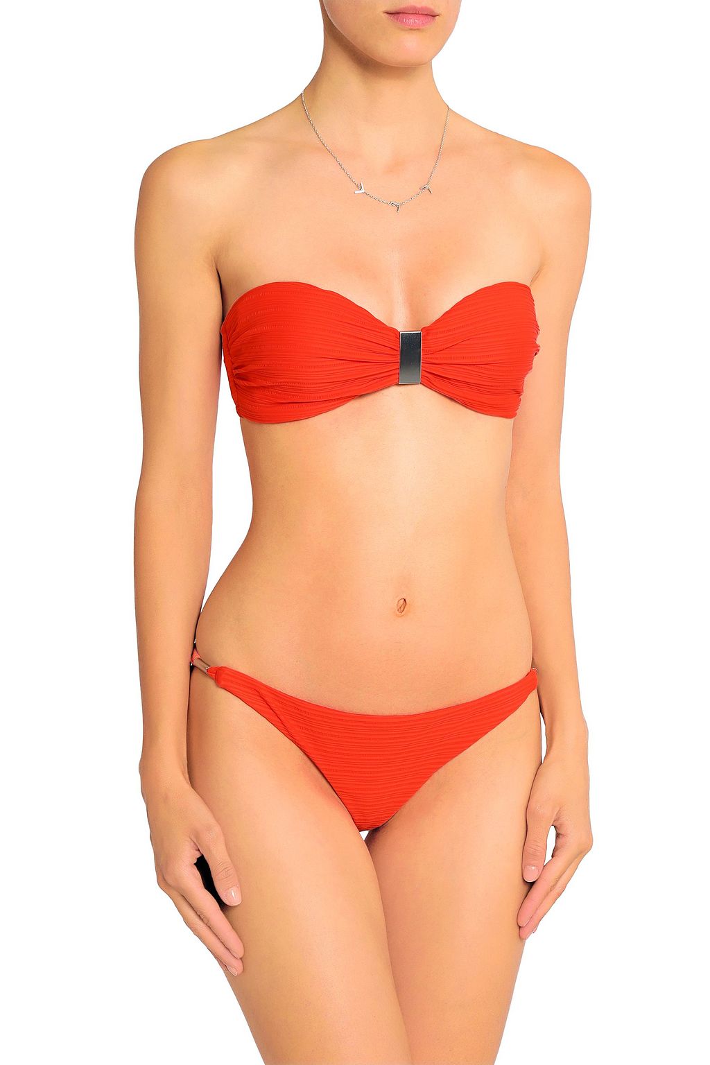 JETS AUSTRALIA BY JESSIKA ALLEN Ruched bandeau bikini top