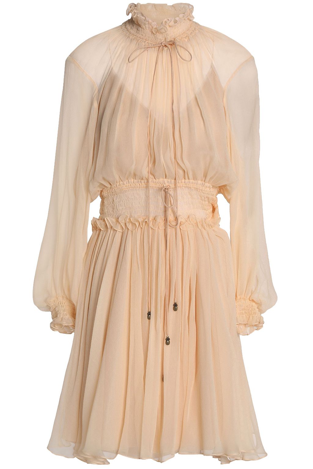 silk gauze dress