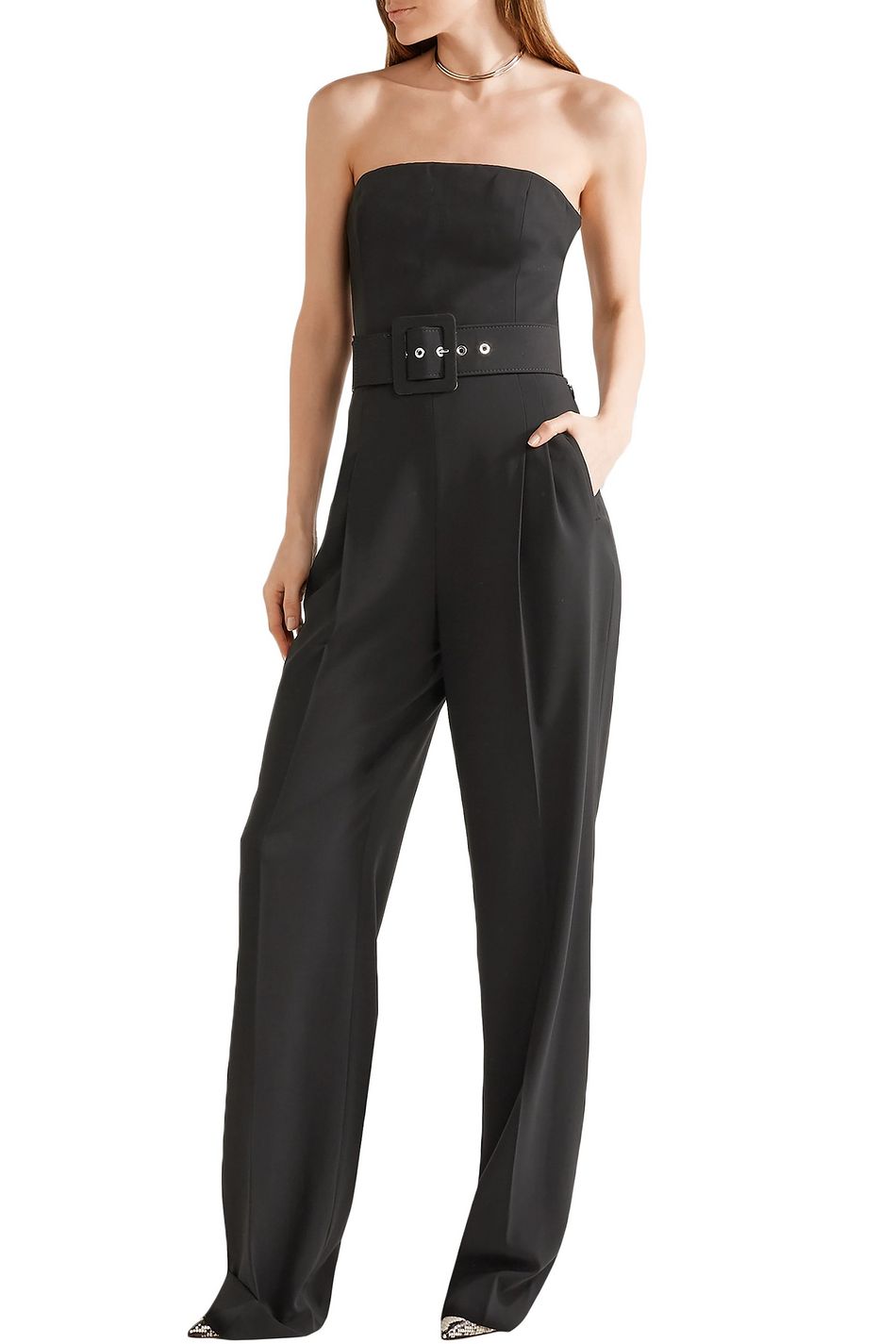 michael kors strapless jumpsuit