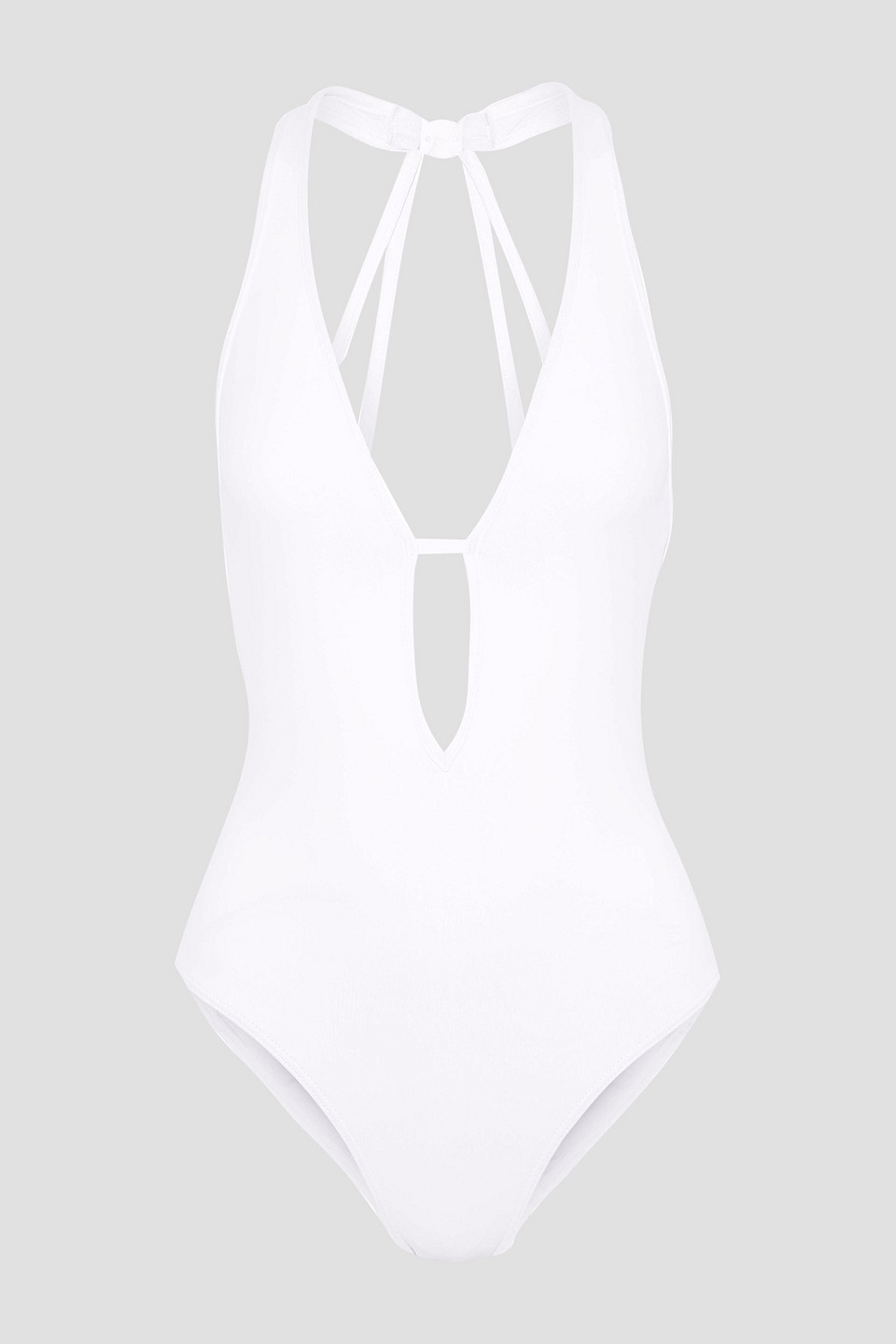 Jets Australia By Jessika Allen Woman Jetset Plunge Cutout Swimsuit White Size 10