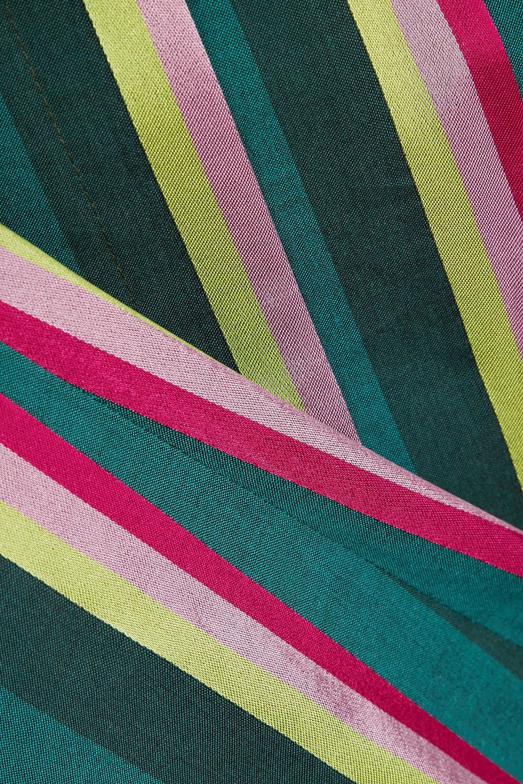 ETRO Striped cotton-blend poplin top