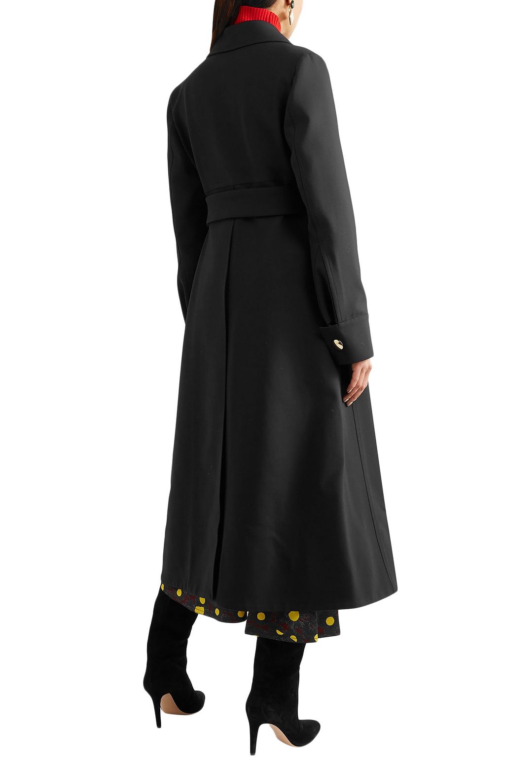 MARNI Belted crepe coat