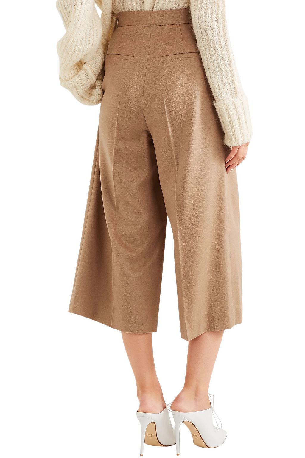 MAX MARA Pleated camel hair culottes
