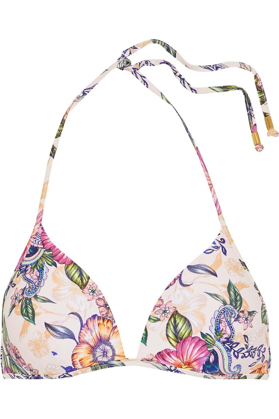 floral triangle bikini top