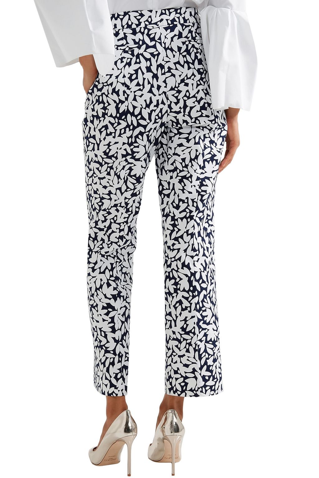 OSCAR DE LA RENTA Canvas straight-leg pants
