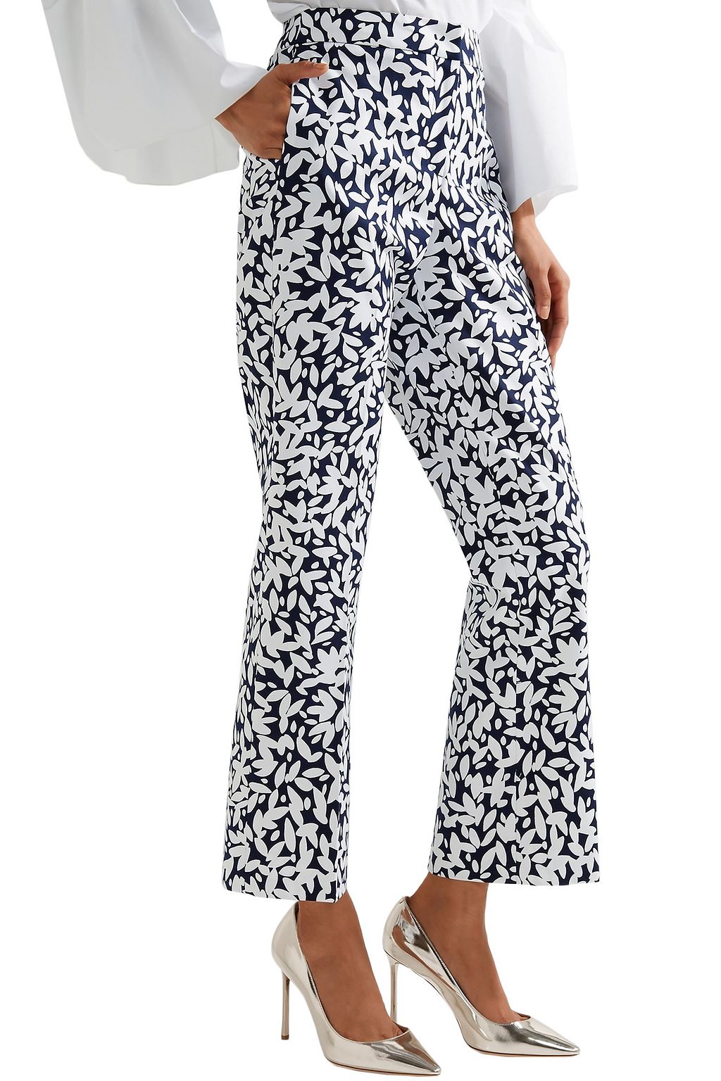 OSCAR DE LA RENTA Canvas straight-leg pants