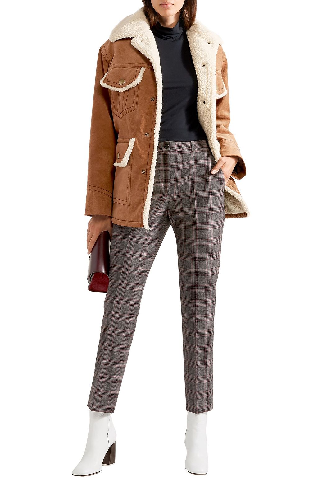 marc jacobs shearling jacket