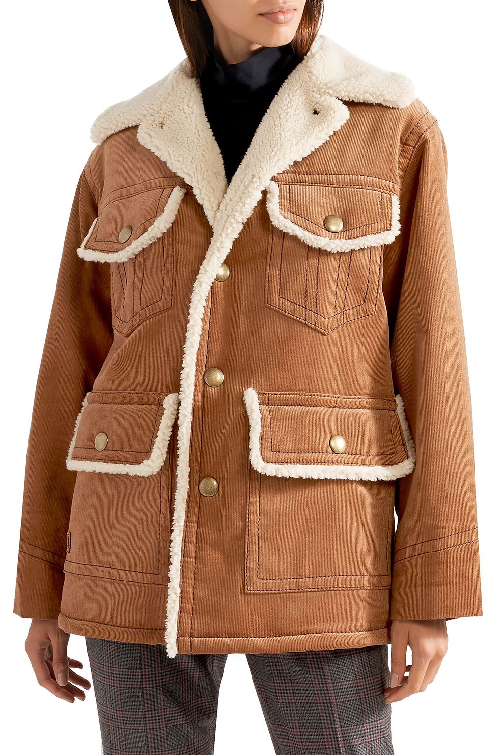 marc jacobs shearling jacket