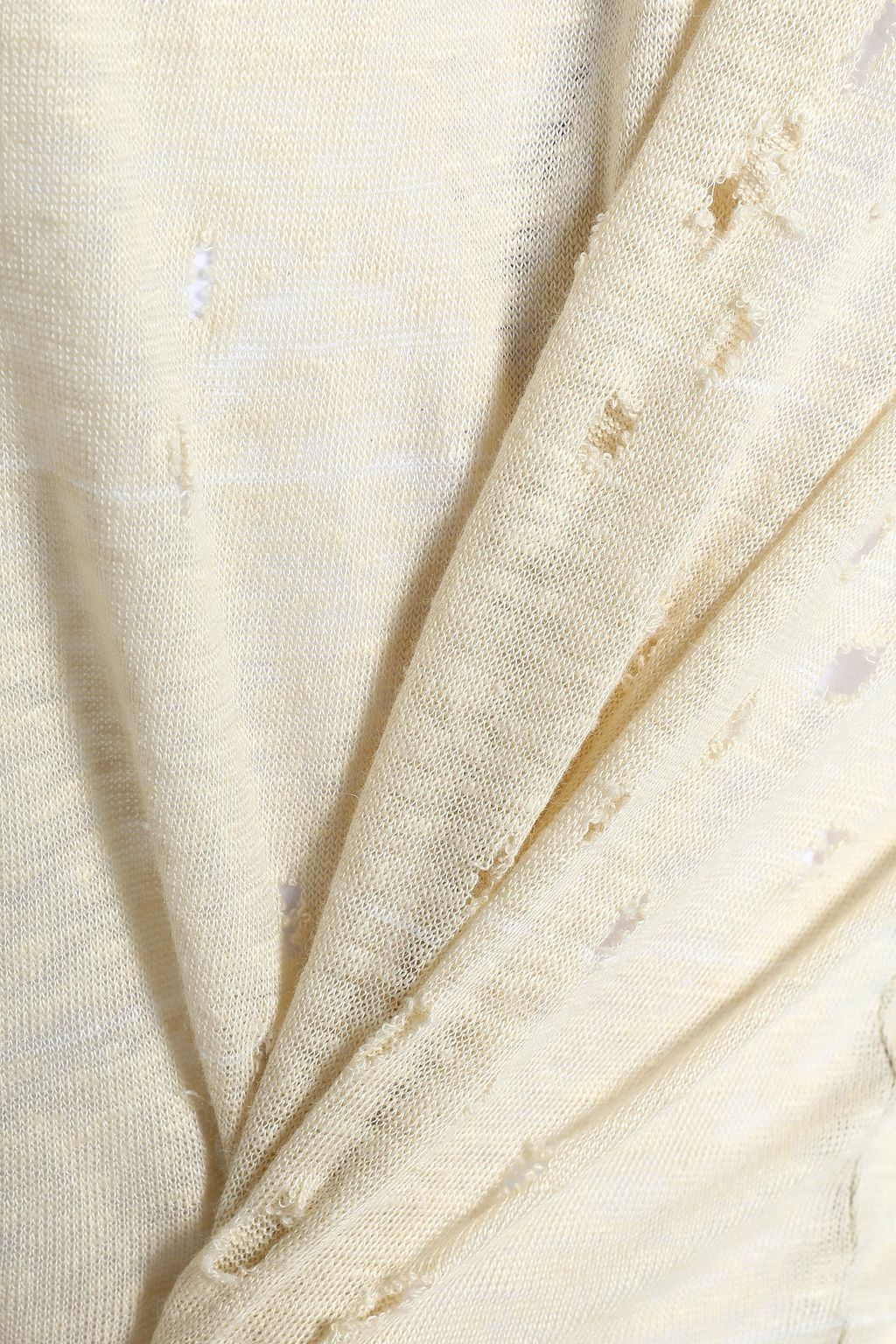IRO Orlana distressed linen T-shirt