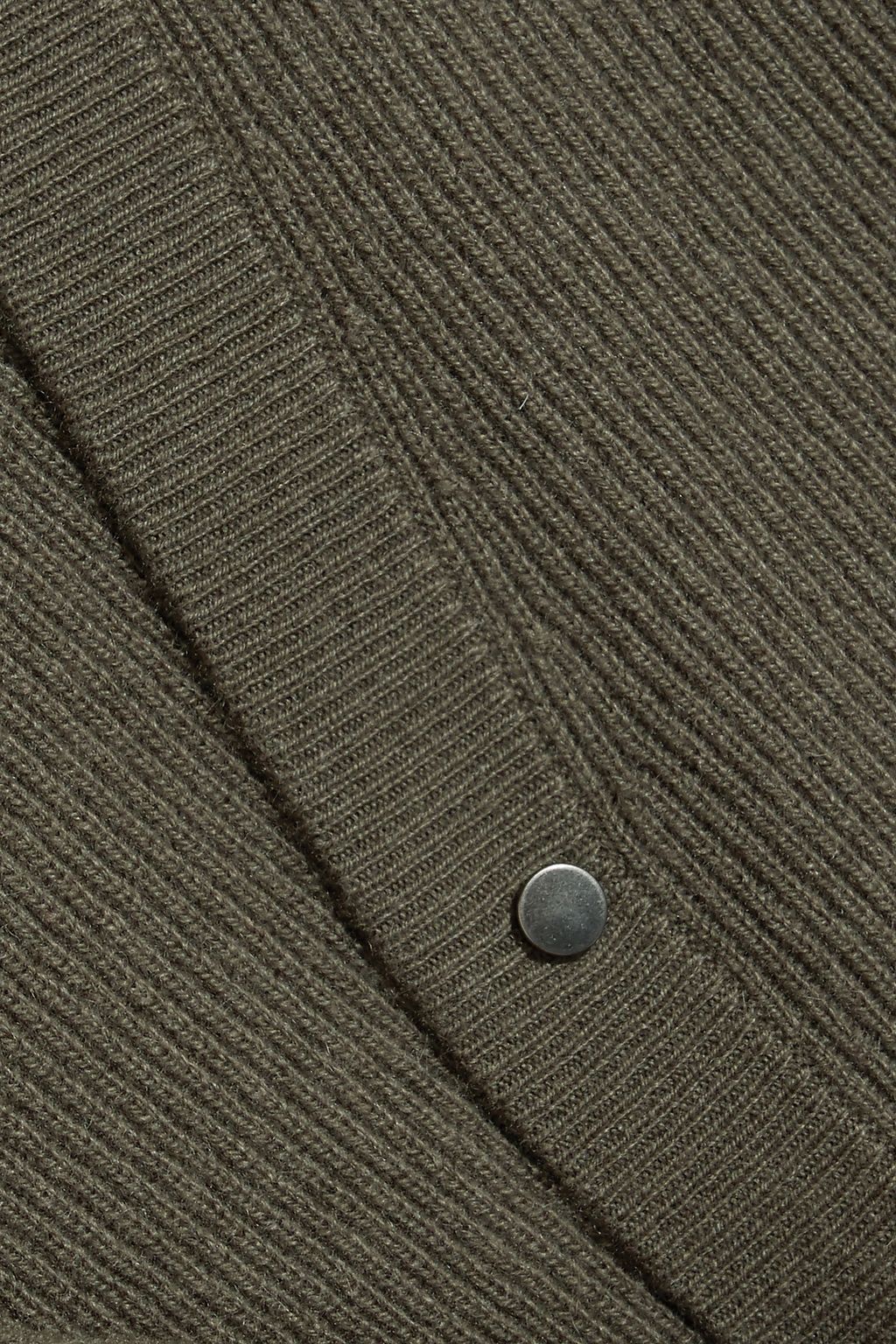BRUNELLO CUCINELLI Feather-trimmed embellished ribbed cashmere cardigan