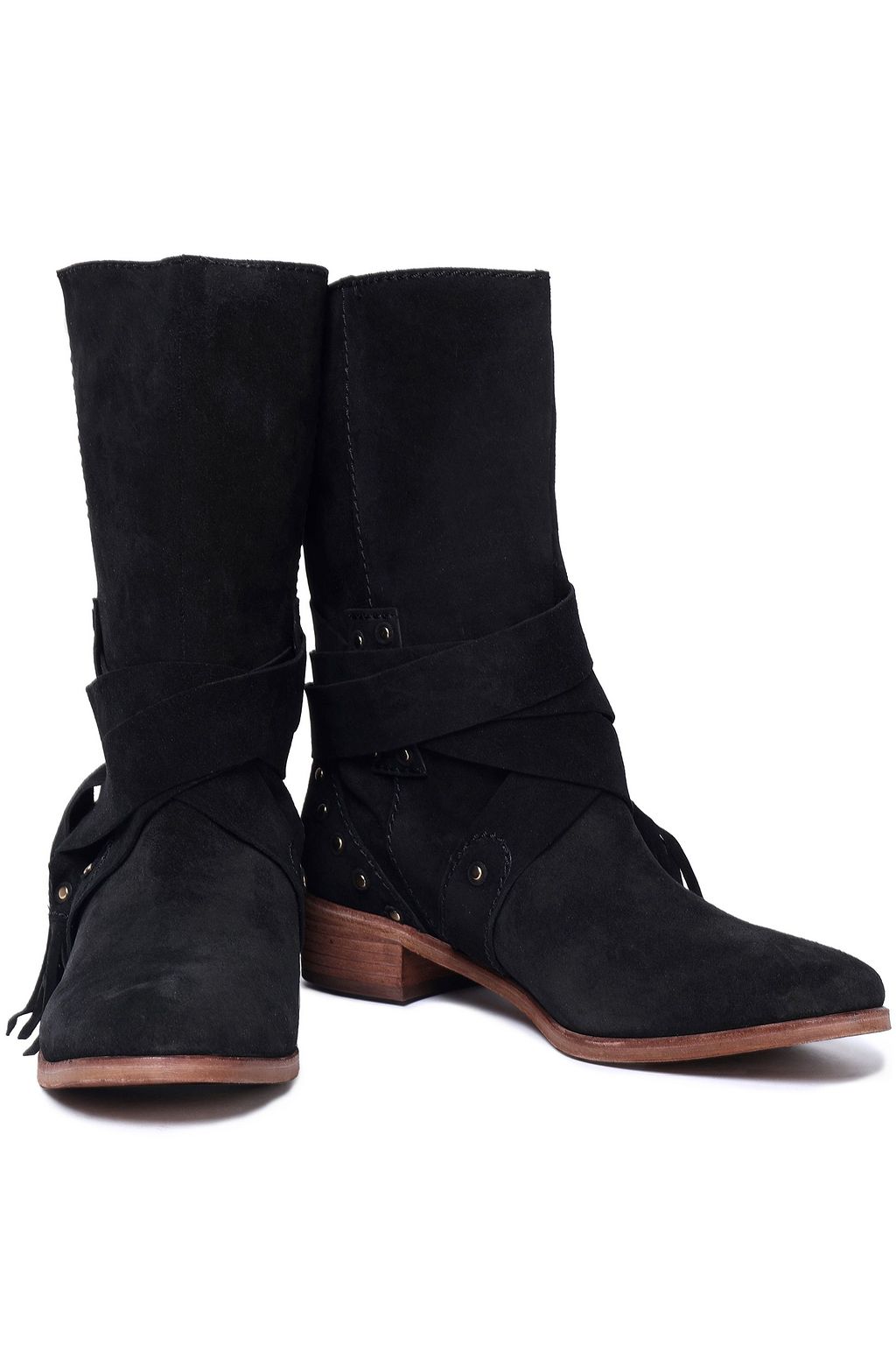 SEE BY CHLOÉ Fringe-trimmed suede boots