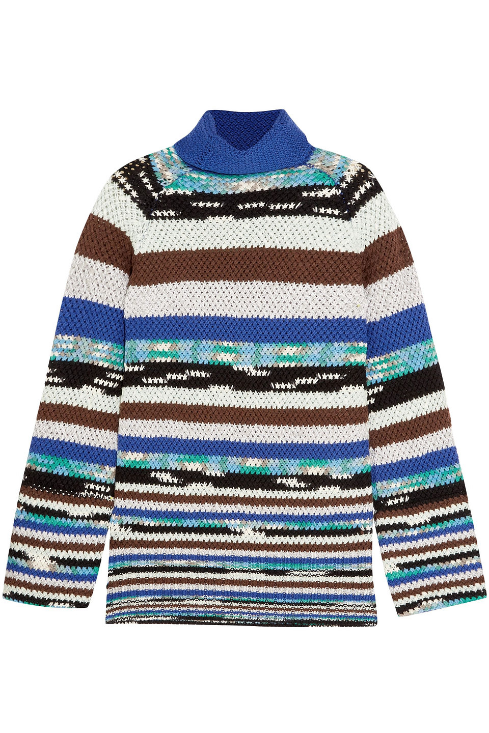 Missoni Woman Striped Wool-blend Turtleneck Sweater Multicolor Size 36