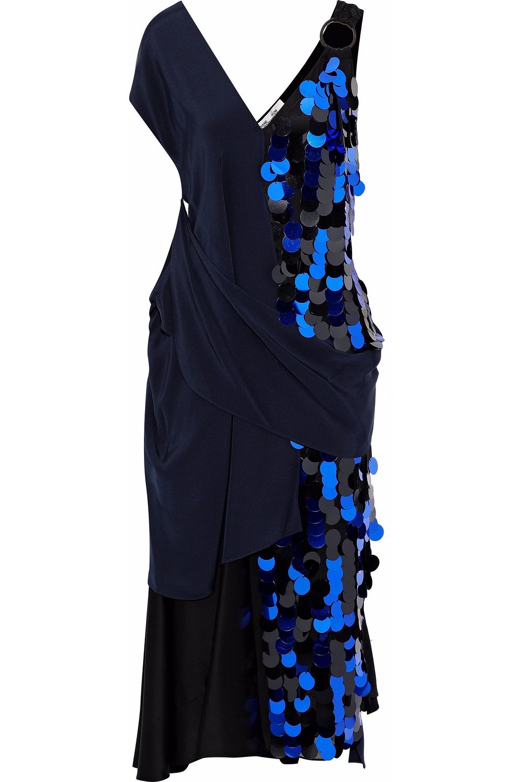 midnight blue sequin dress