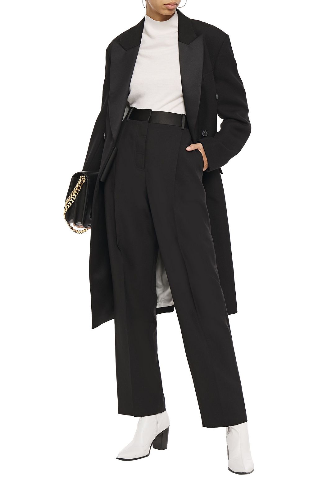 VICTORIA BECKHAM Karottenhose aus einer Woll-Mohairmischung