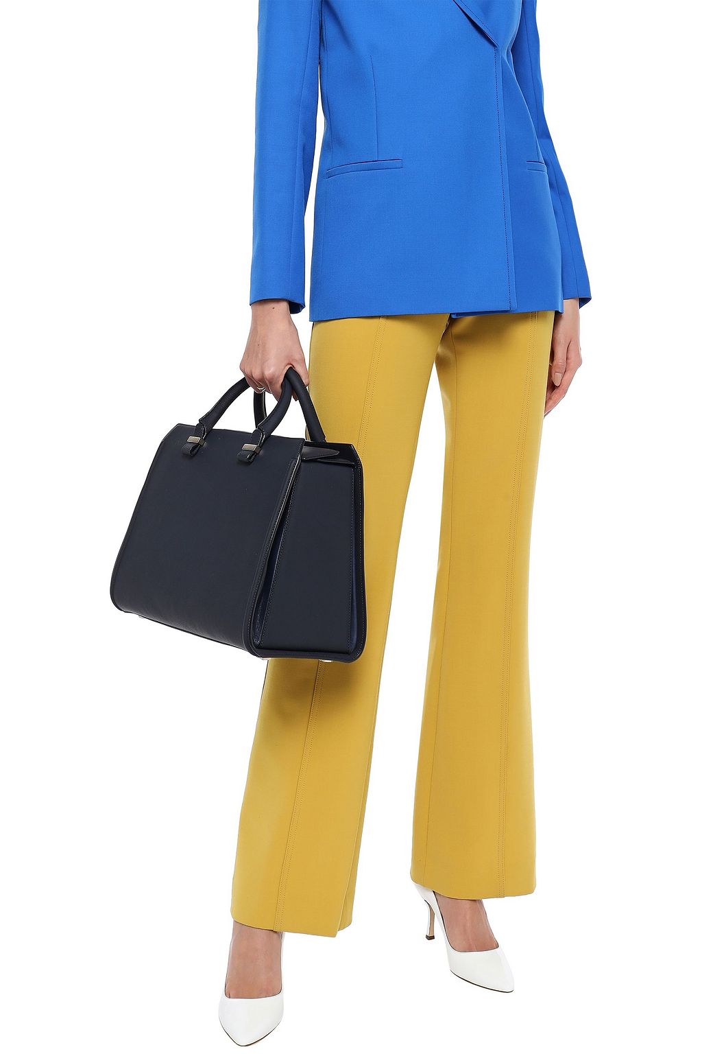VICTORIA BECKHAM Victoria textured-leather tote