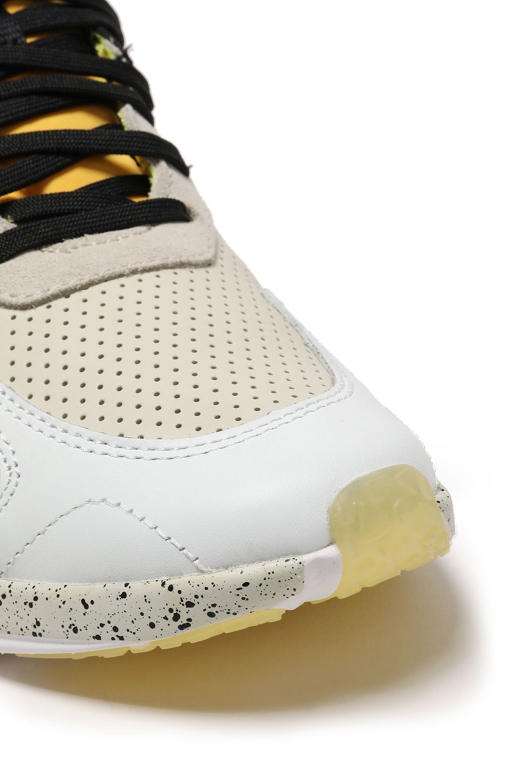 MCQ ALEXANDER MCQUEEN Daku color-block leather, suede and mesh sneakers