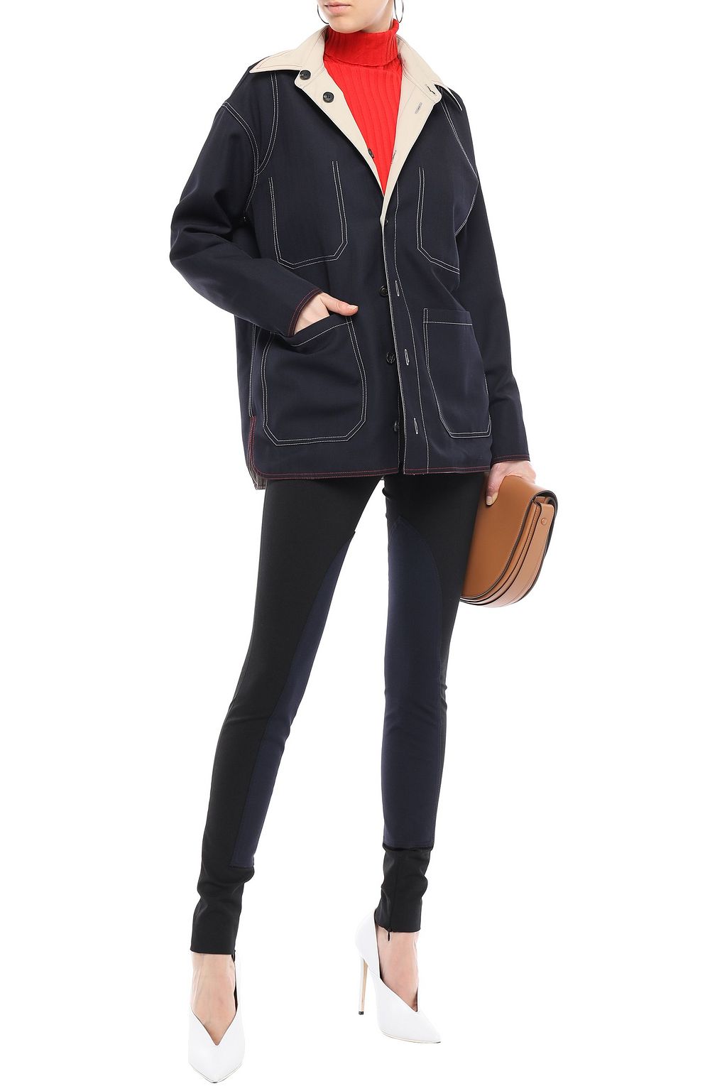 VICTORIA BECKHAM Reversible cotton-twill jacket