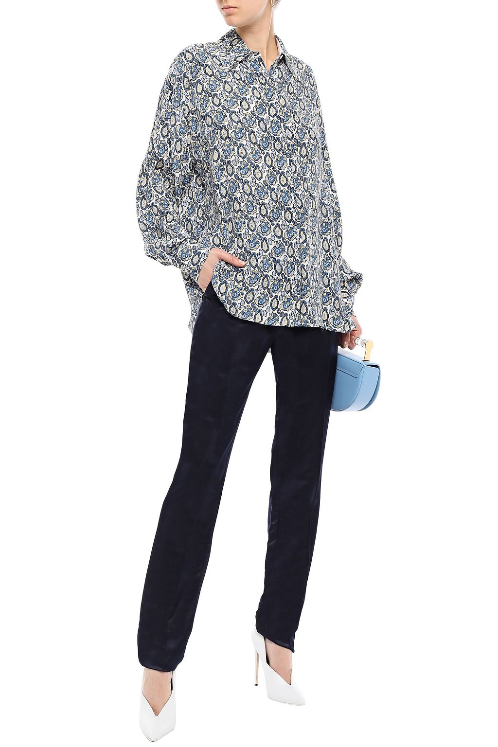 VICTORIA BECKHAM Printed silk shirt