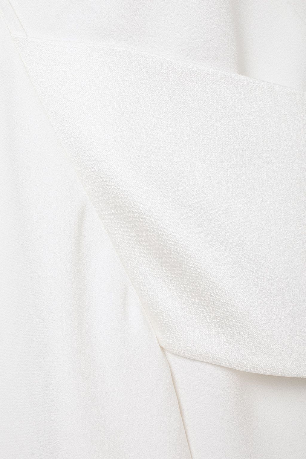 VICTORIA BECKHAM Asymmetic wrap-effect satin-crepe top