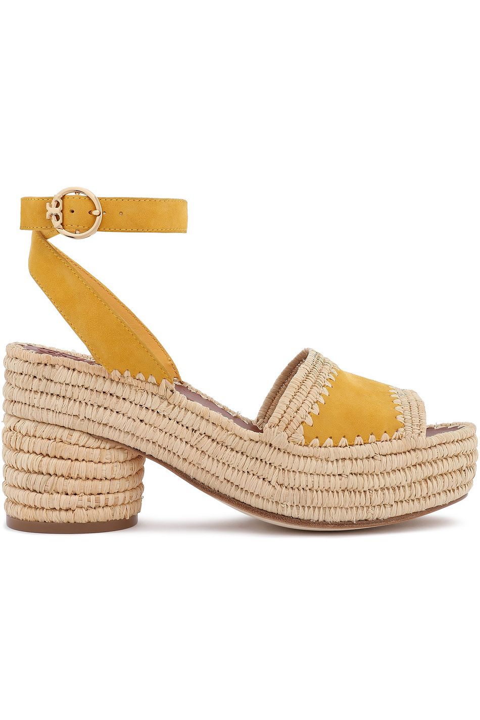 straw platform sandals