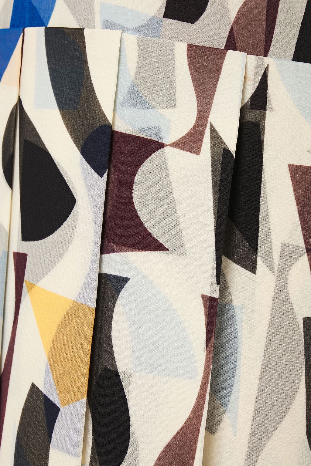 VICTORIA BECKHAM Cutout printed crepe de chine midi dress