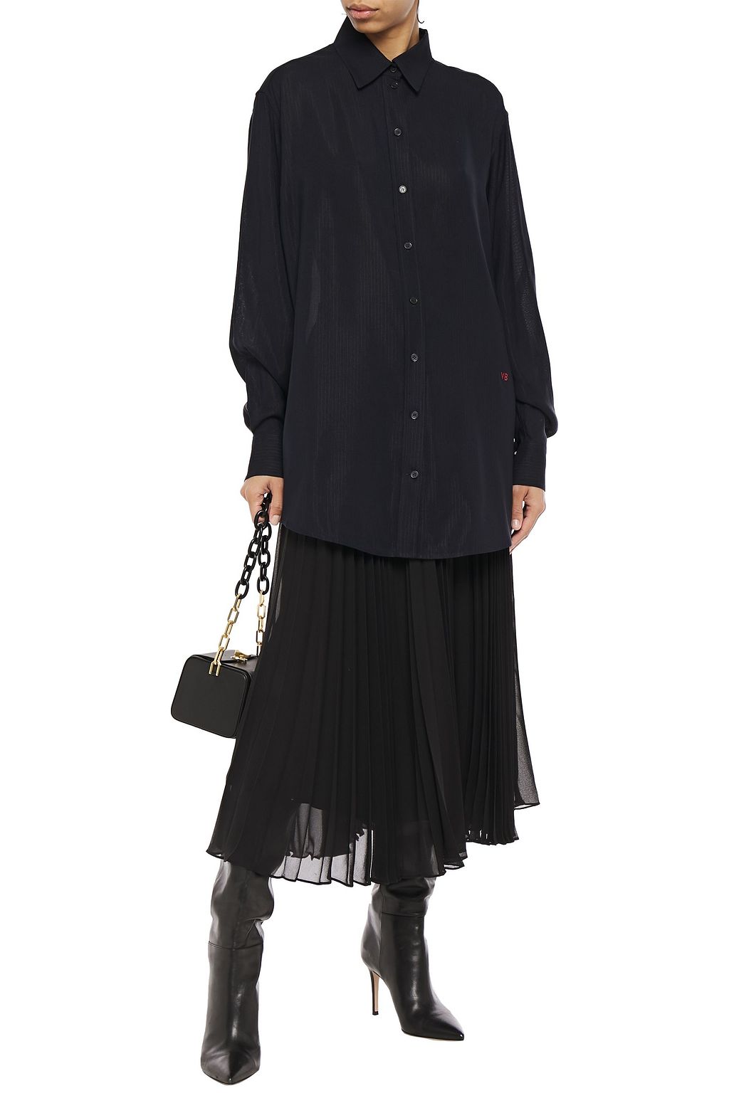 VICTORIA BECKHAM Cutout woven shirt