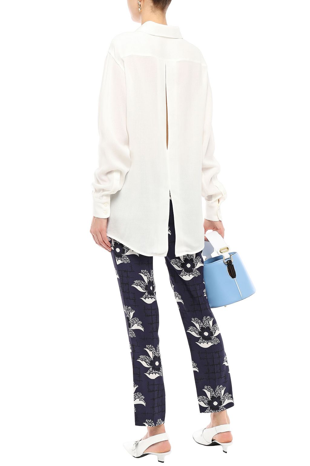 VICTORIA BECKHAM Cutout woven shirt