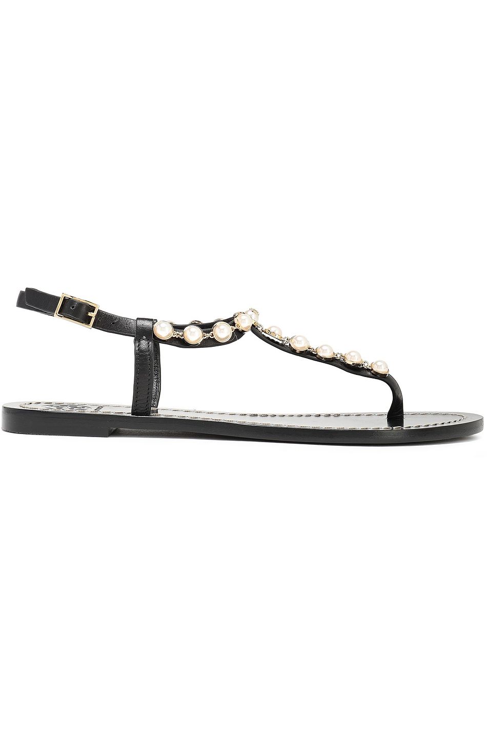 tory burch pearl flip flops
