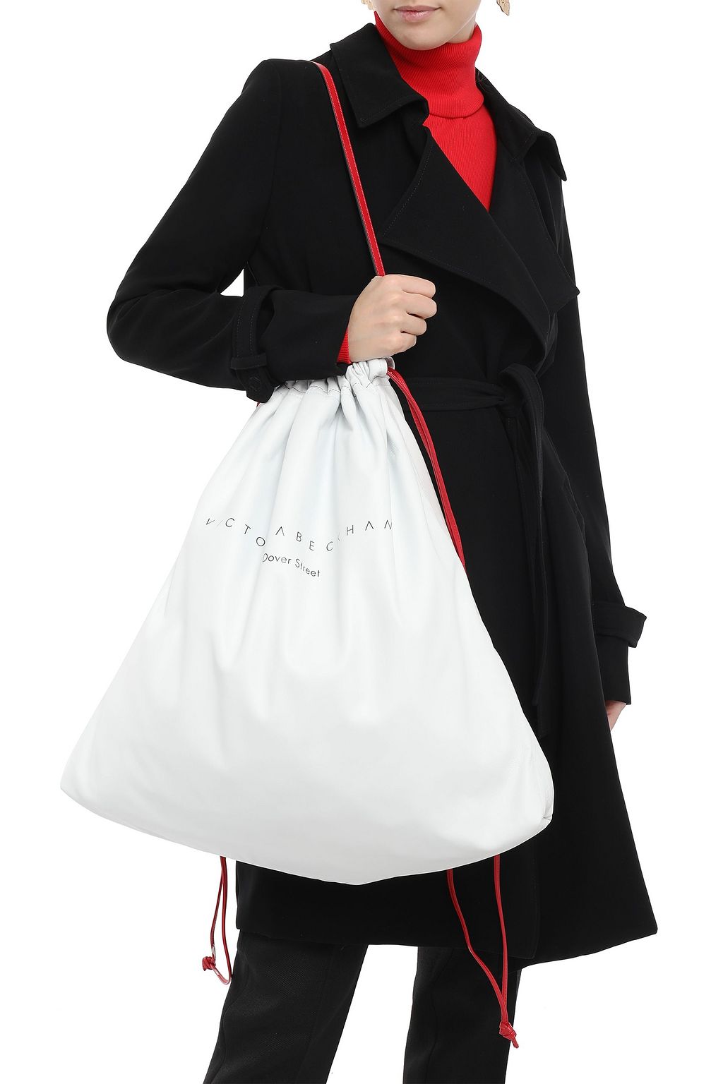 VICTORIA BECKHAM Dover St printed leather shoulder bag