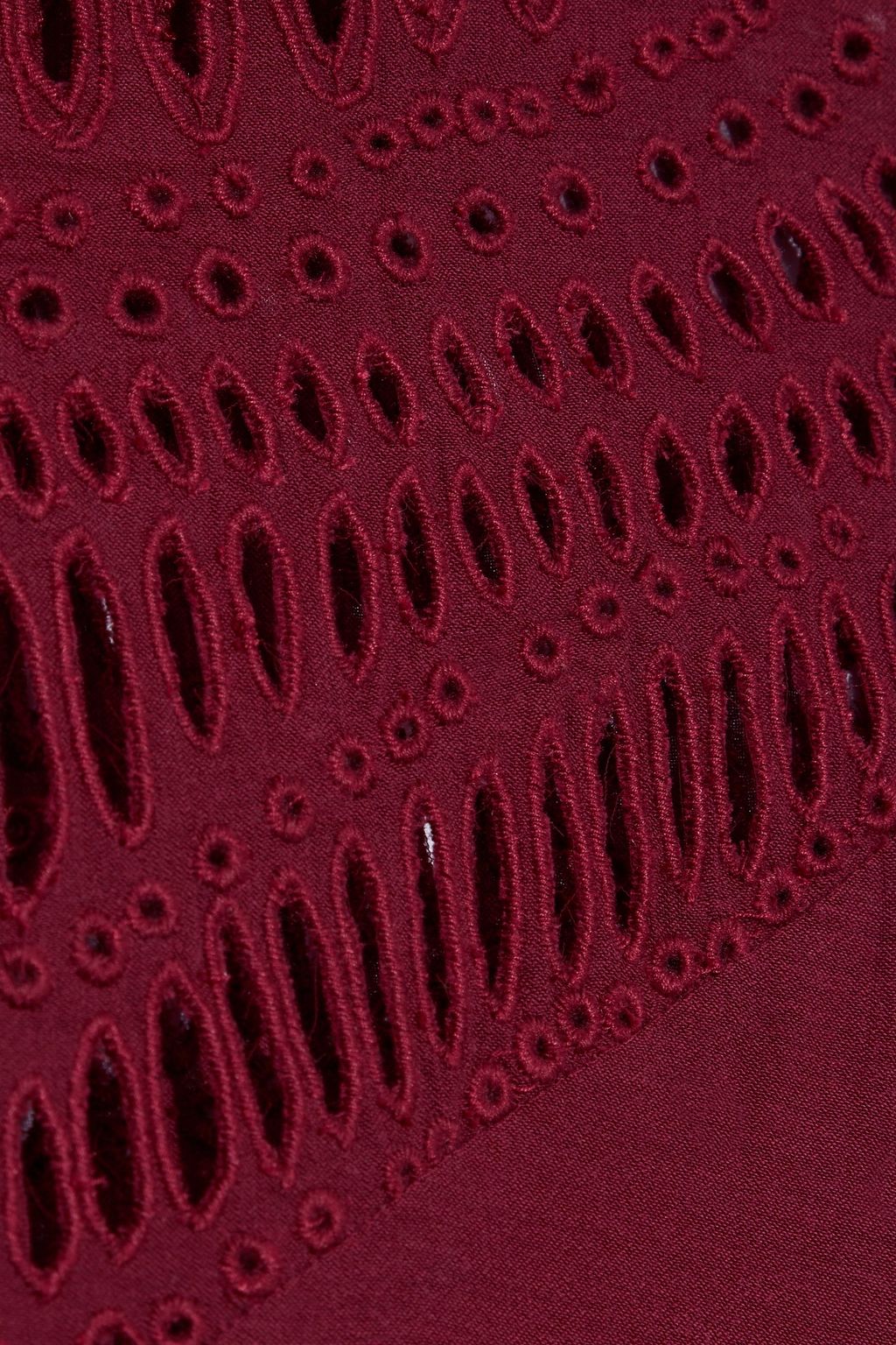 IRO Jalaspe broderie anglaise voile peplum top