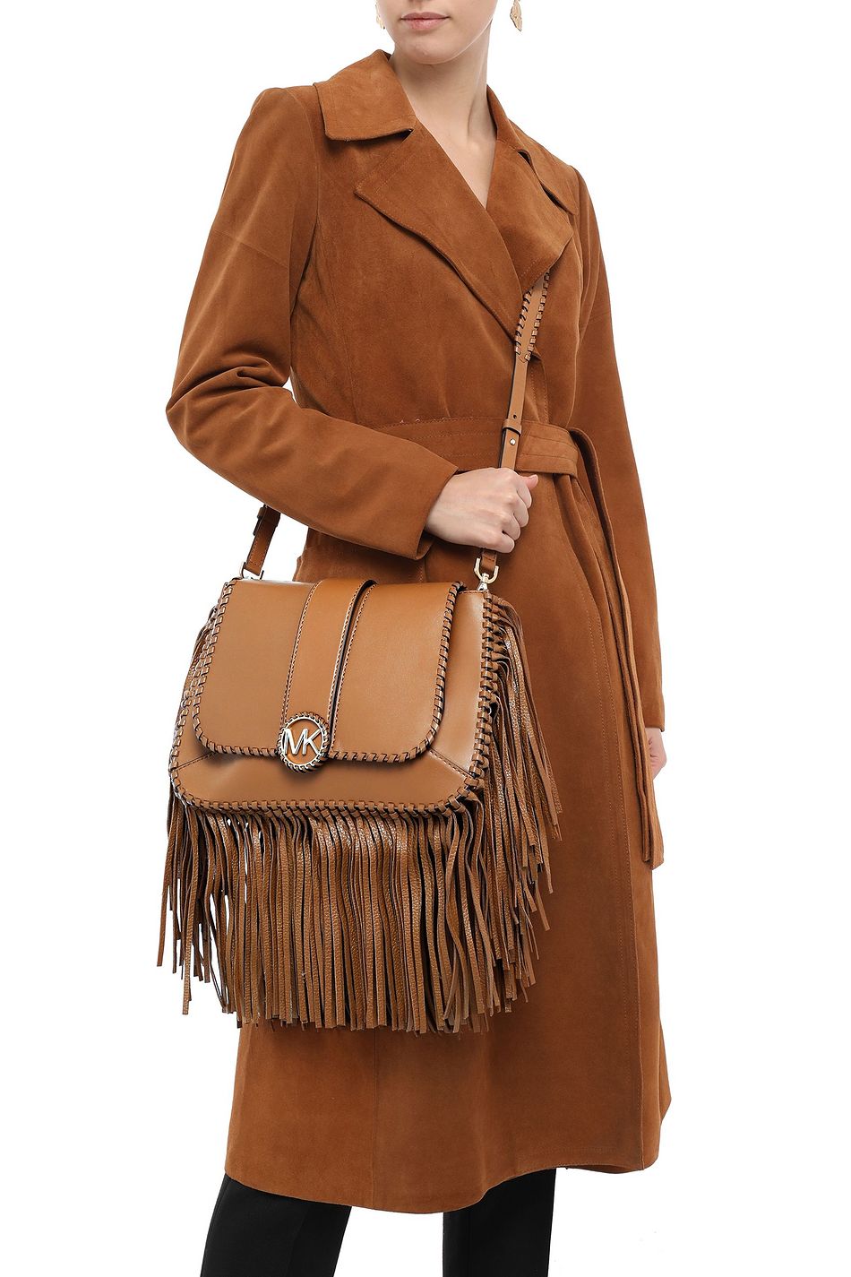 lillie medium fringed shoulder bag