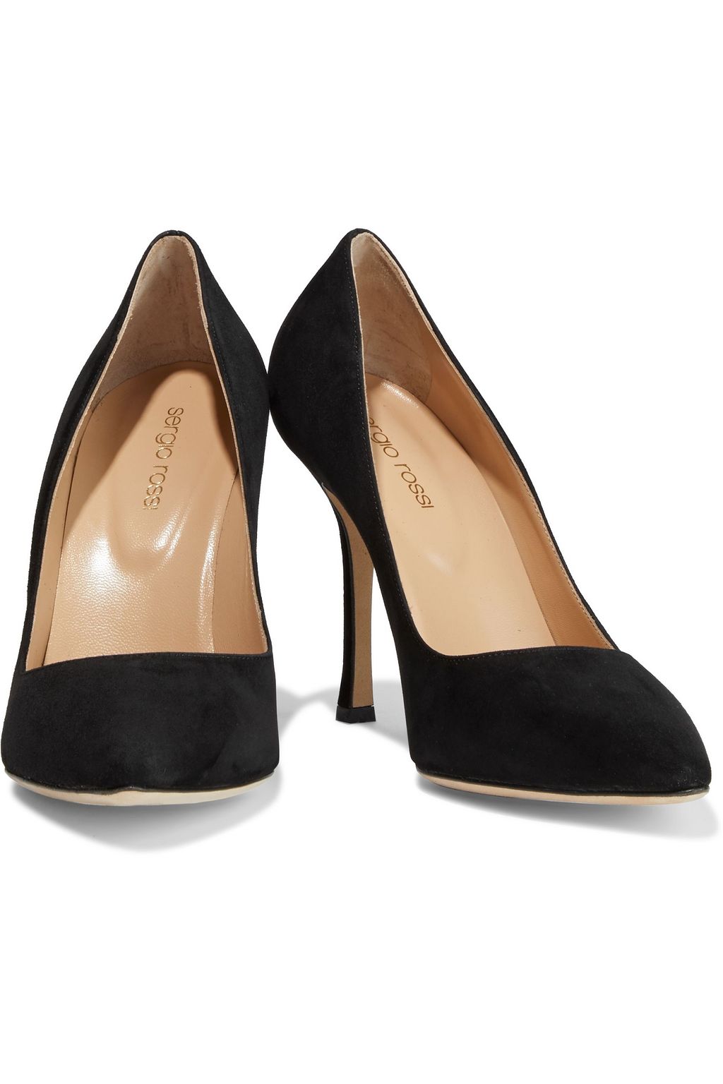 SERGIO ROSSI Secret suede pumps
