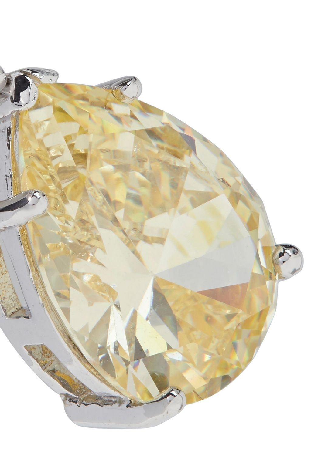 CZ BY KENNETH JAY LANE Silver-tone crystal earrings