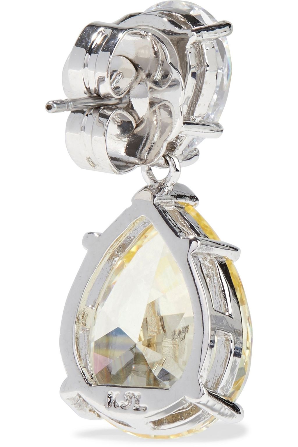 CZ BY KENNETH JAY LANE Silver-tone crystal earrings