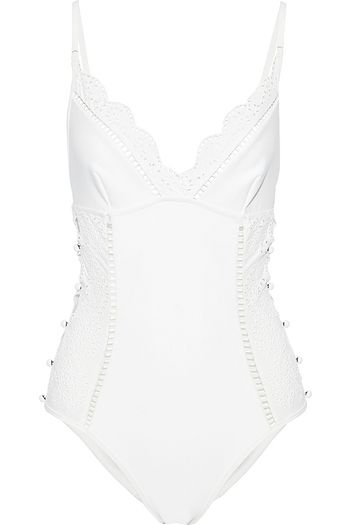 zimmermann black one piece swimsuit