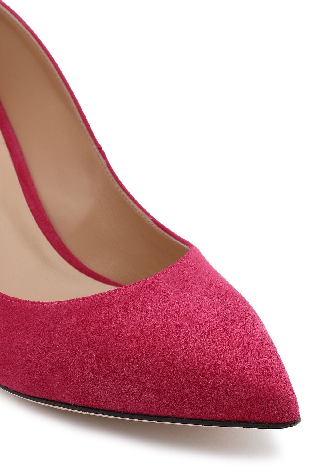 SERGIO ROSSI Cutout suede pumps