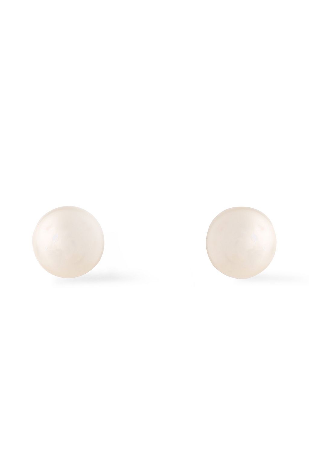 HELENE ZUBELDIA Gold-tone, faux pearl and crystal earrings