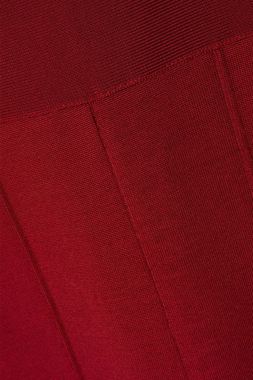 HERVÉ LÉGER Cropped flared bandage jumpsuit