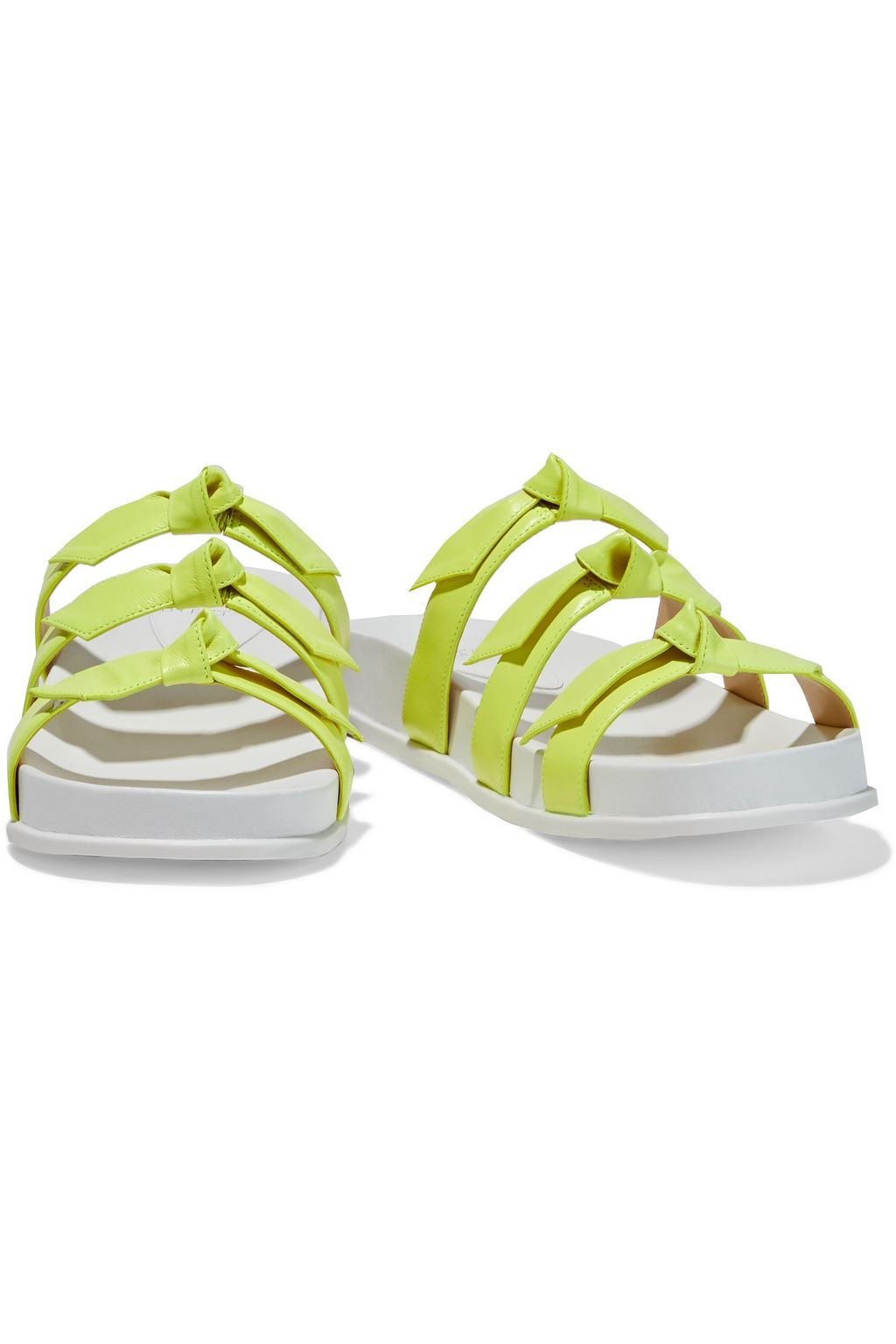 ALEXANDRE BIRMAN Lolita knotted leather slides