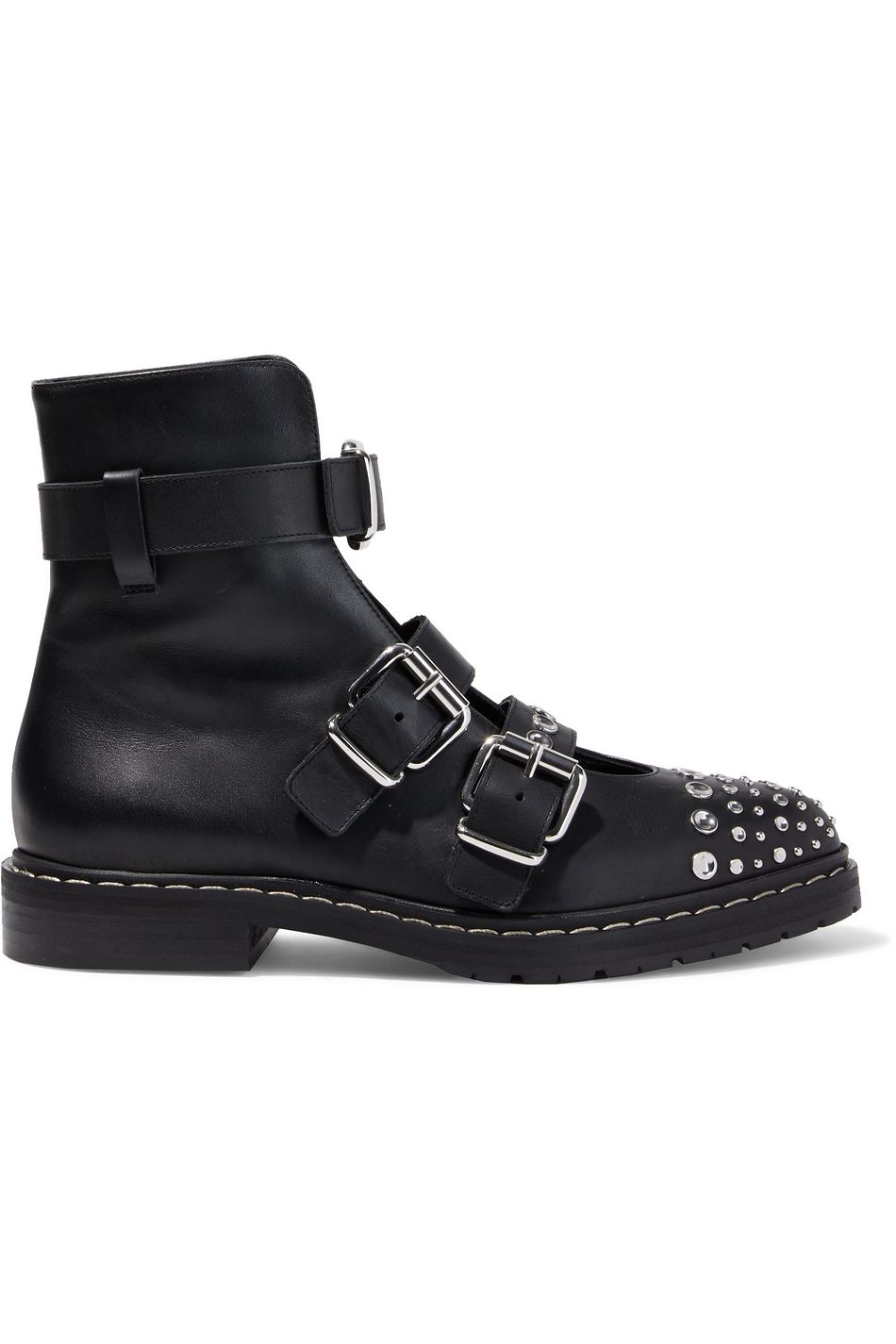 alexander mcqueen studded ankle boots