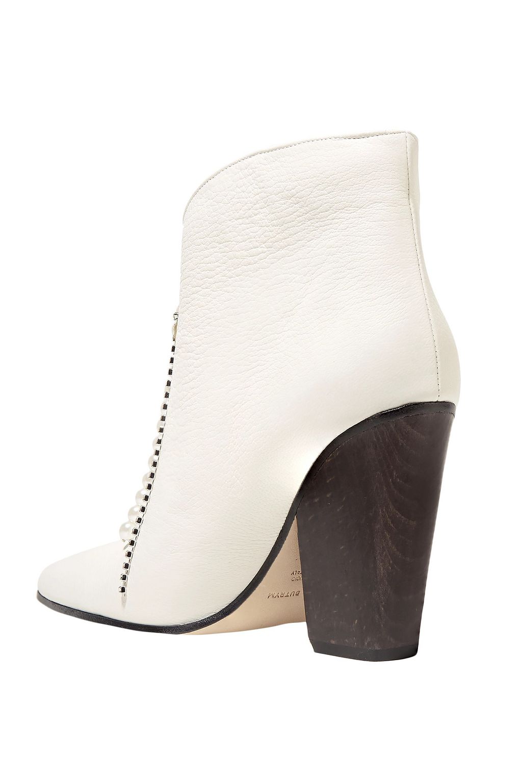 MAGDA BUTRYM Embellished textured-leather ankle boots