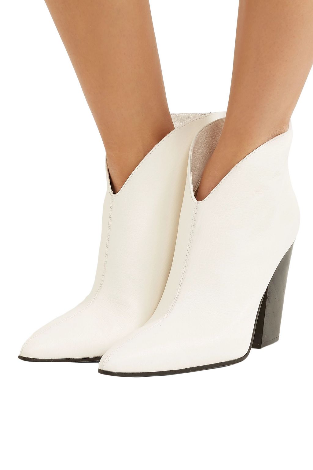 MAGDA BUTRYM Embellished textured-leather ankle boots