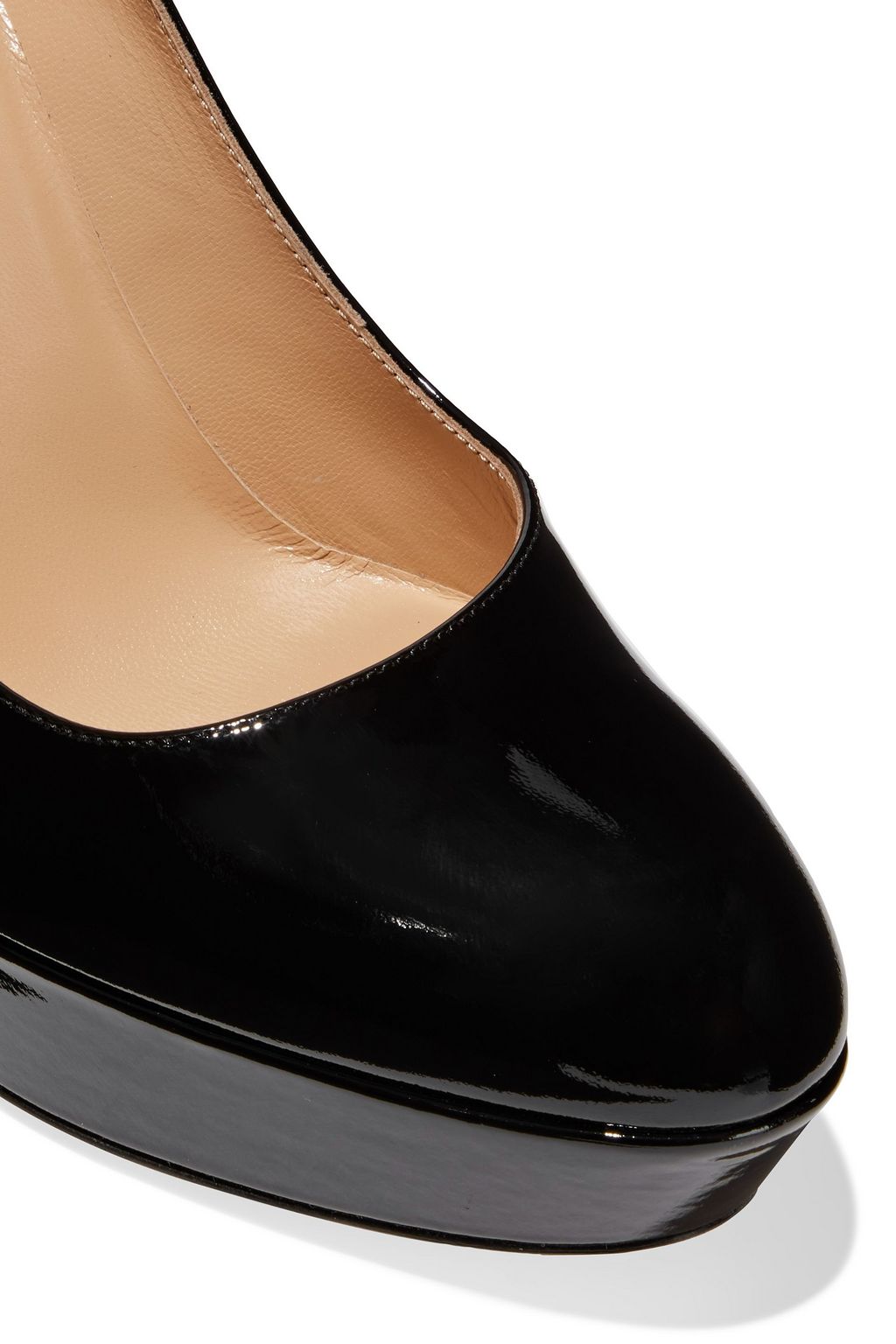 SERGIO ROSSI Patent-leather platform pumps
