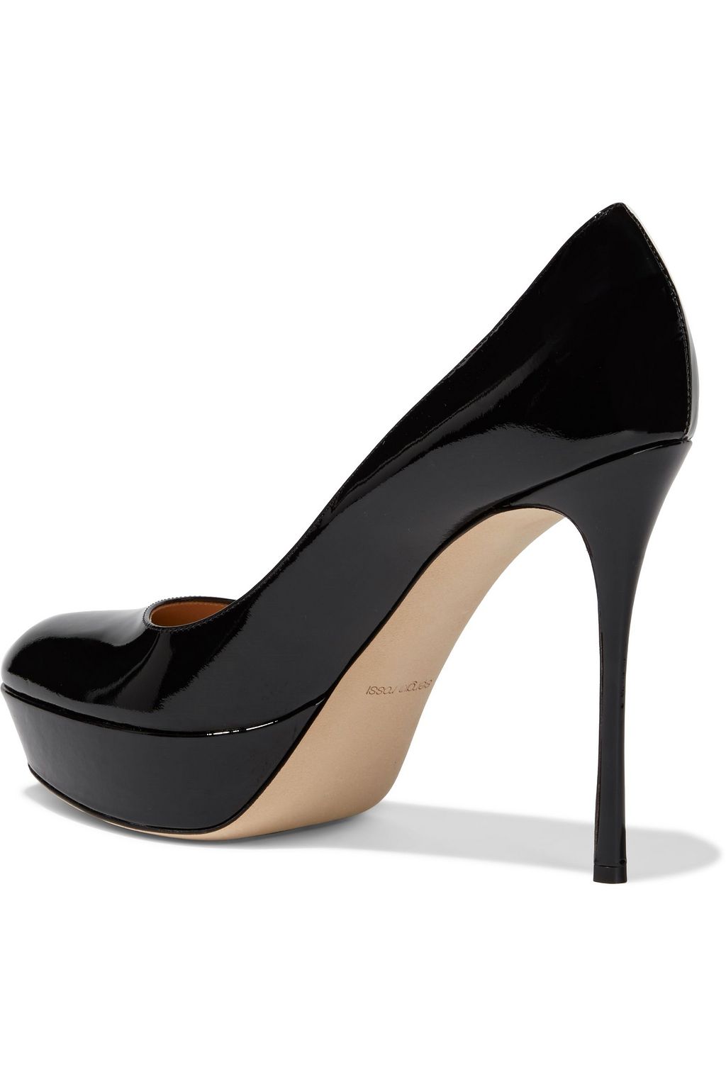 SERGIO ROSSI Patent-leather platform pumps